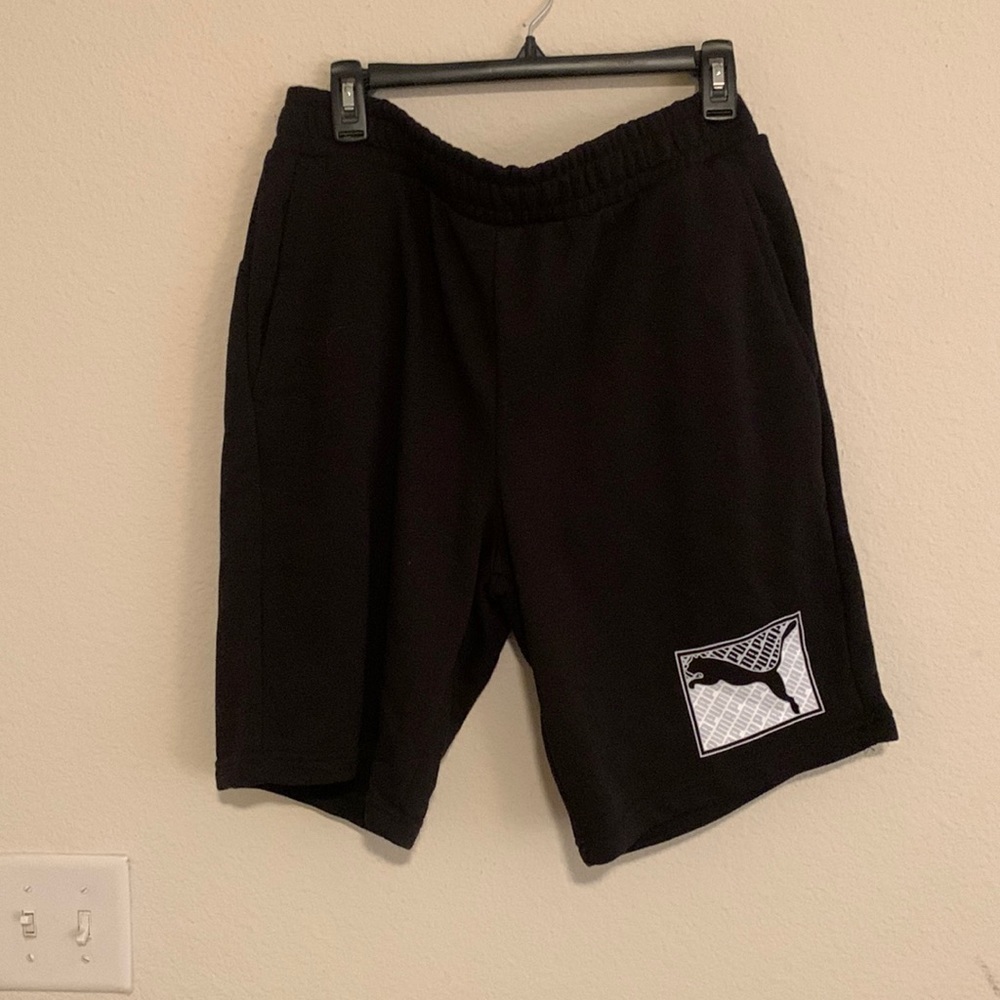 Puma athletic black shorts men’s XXL outdoors relax blockcore